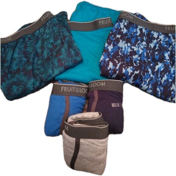 Fruit Of The Loom Men's 3XL Assorted Knit Boxers 6 Pair - Picture 1 of 3